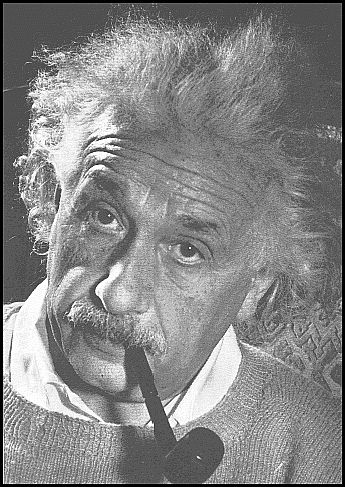 Classico ritratto di Einstein